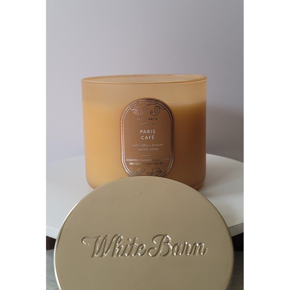NEW *Paris Cafe* White Barn/Bath & Body Works 3-Wick Candle